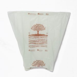 Rollo 10 bolsas compostables de 70 x 70 cm.
