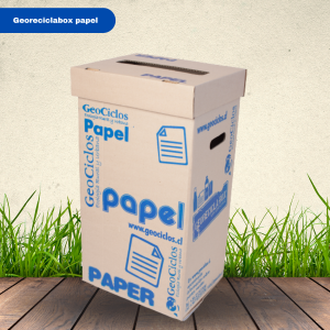 Contenedor reciclaje GeoReciclaBox Papeles