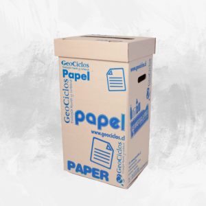 Contenedor reciclaje GeoReciclaBox Papeles