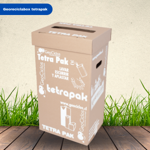 Contenedores reciclaje GeoReciclaBox Tetrapak