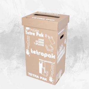 Contenedores reciclaje GeoReciclaBox Tetrapak