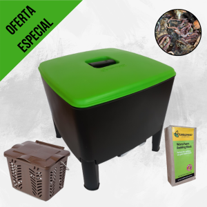 OFERTA: Set Vermicubo con contendor aireado 7 litros