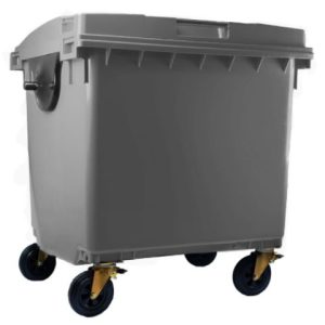 Contenedor reciclaje 1100 litros - Gris