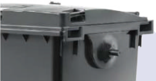 Contenedor reciclaje 1100 litros - Verde - Imagen 2