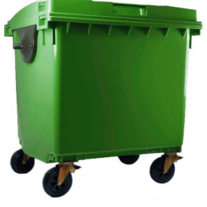 Contenedor reciclaje 1100 litros - Verde