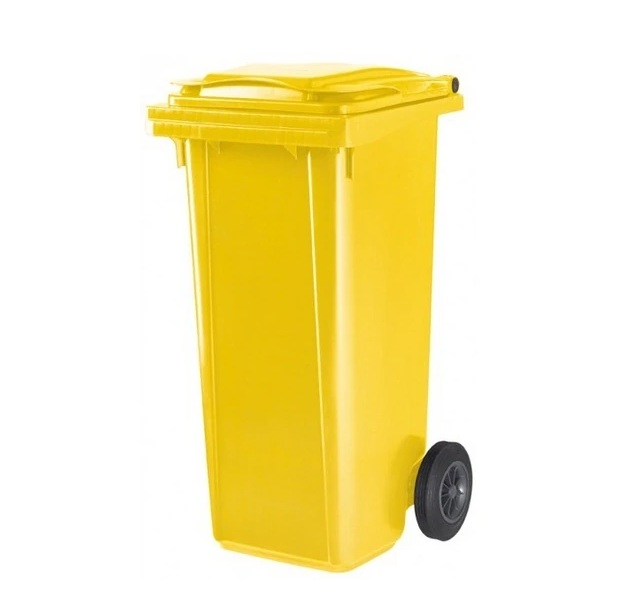 Contenedor reciclaje de 120 Lts. amarillo