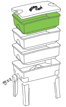Set Vermicompostaje Worm Café 100 litros (3 bandejas) - Imagen 3