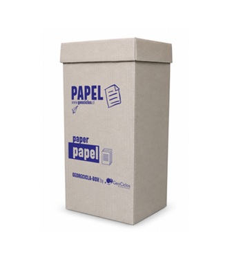 Contenedor reciclaje GeoReciclaBox Papeles